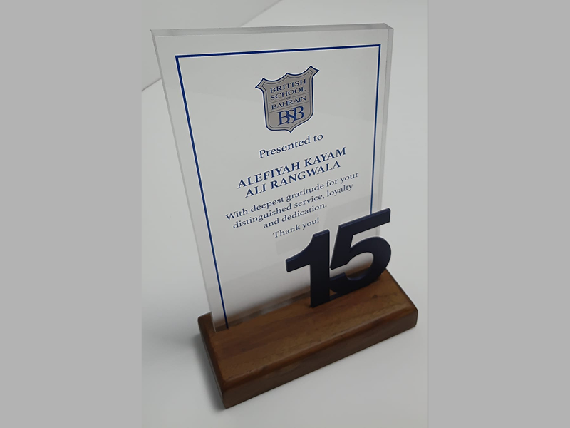 Acrylic Trophies Fabrication
